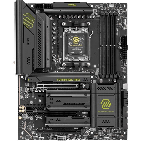 MSI MAG B850 TOMAHAWK MAX WIFI7 DDR5 HDMI-USBC DP PCIE 5.0 AM5 ATX