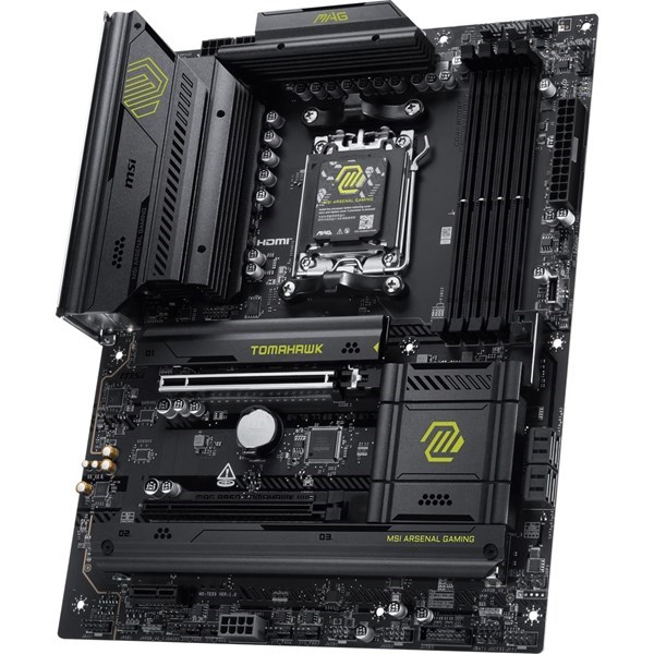 MSI MAG B850 TOMAHAWK WIFI7 DDR5 HDMI-USBC DP PCIE 5.0 AM5 ATX