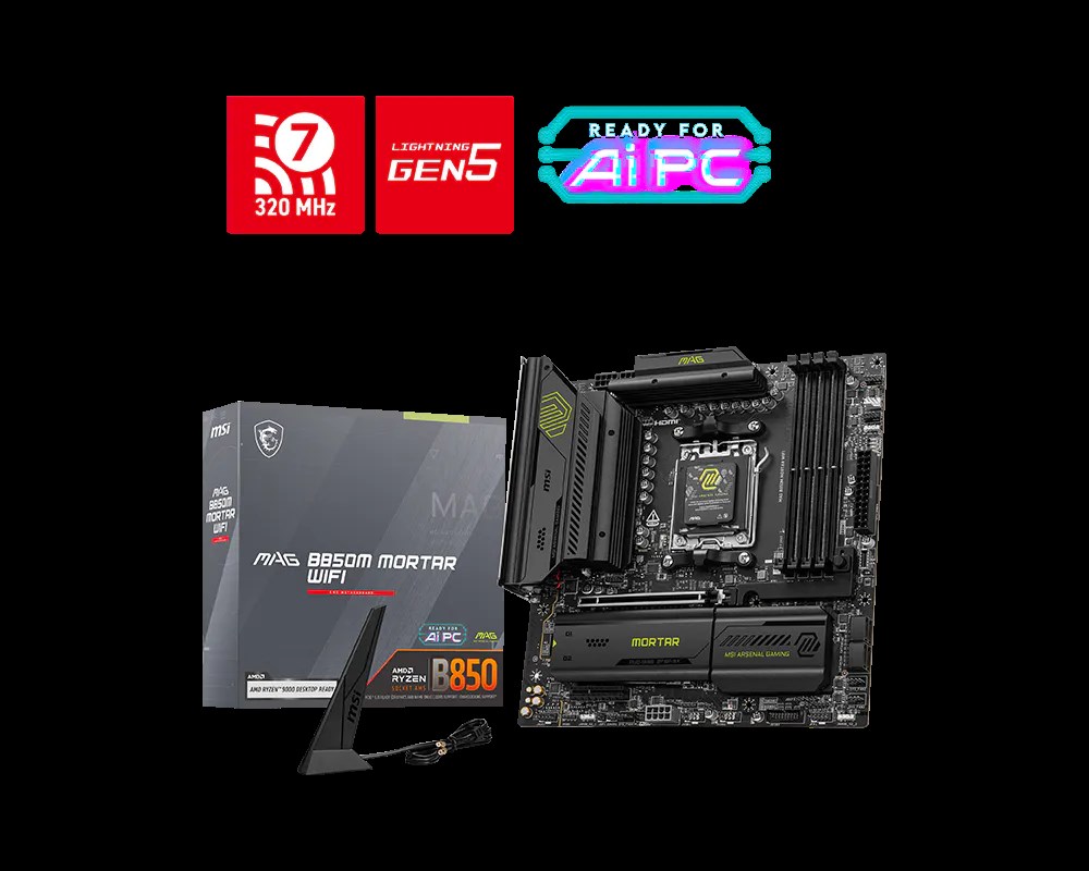 MSI MAG B850M MORTAR WIFI AM5 ANAKART