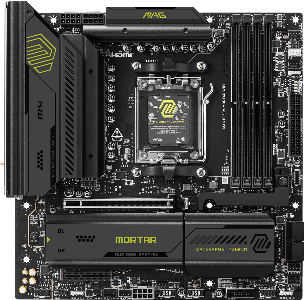 MSI MAG B850M MORTAR WIFI7 DDR5 HDMI-DP PCIE 5.0 AM5 mATX