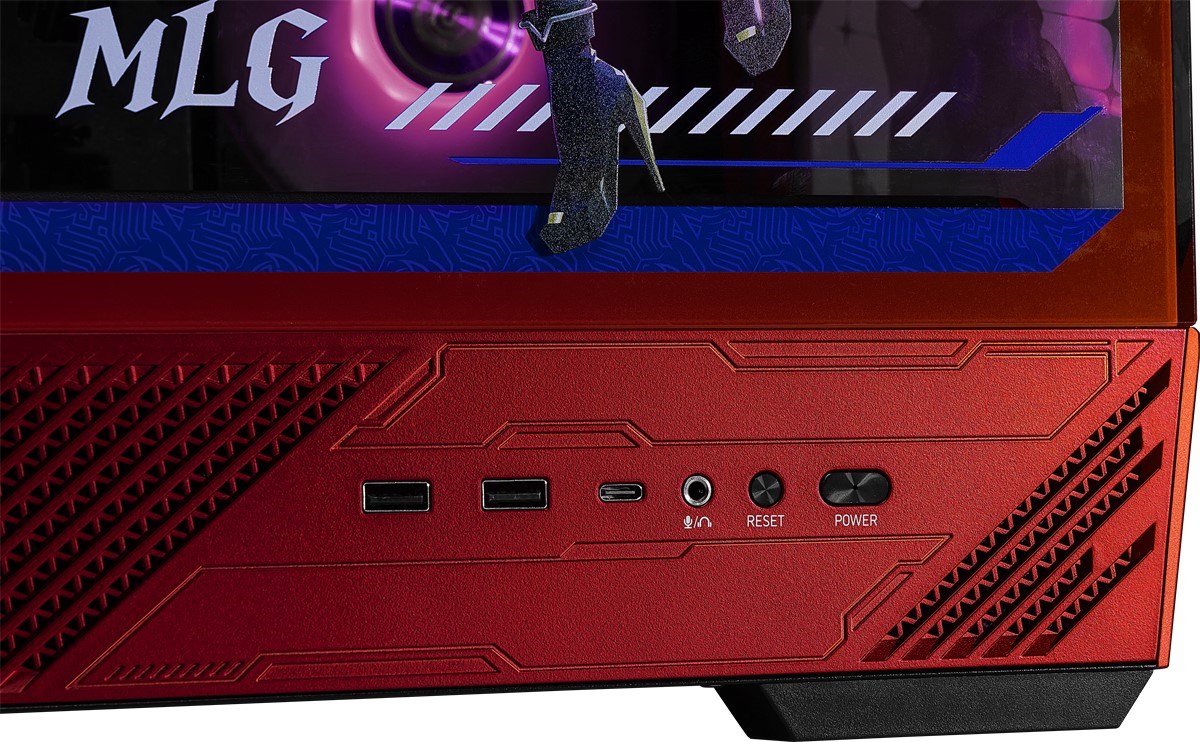 MSI PANO 130R MLG EDITION Gaming Mid-Tower PC Kasası Kırmızı-Siyah