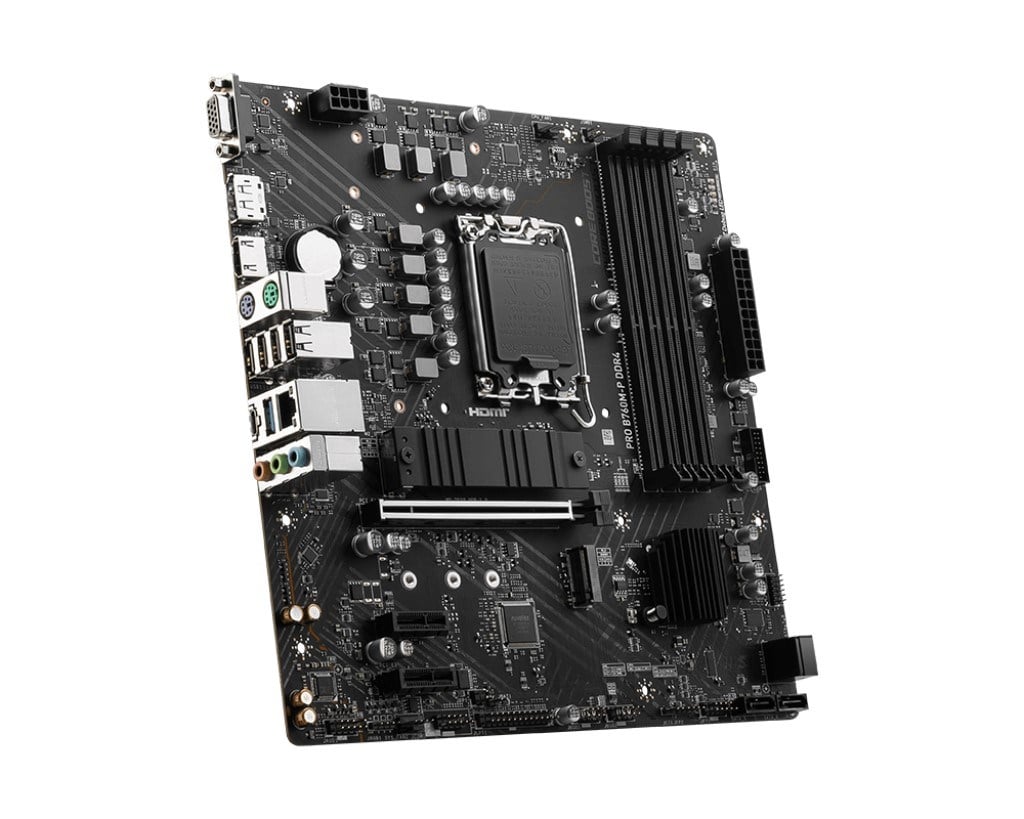 MSI PRO B760M-P DDR4 HDMI DP PCIe 16X v4.0 1700p mATX
