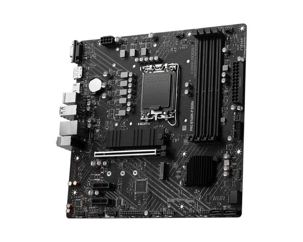 MSI PRO B760M-P DDR4 HDMI DP PCIe 16X v4.0 1700p mATX