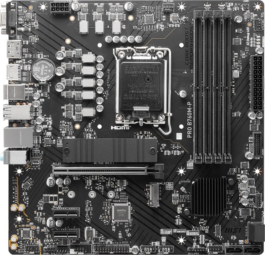 MSI PRO B760M-P DDR5 6800MHz(OC) M.2 HDMI mATX 1700p