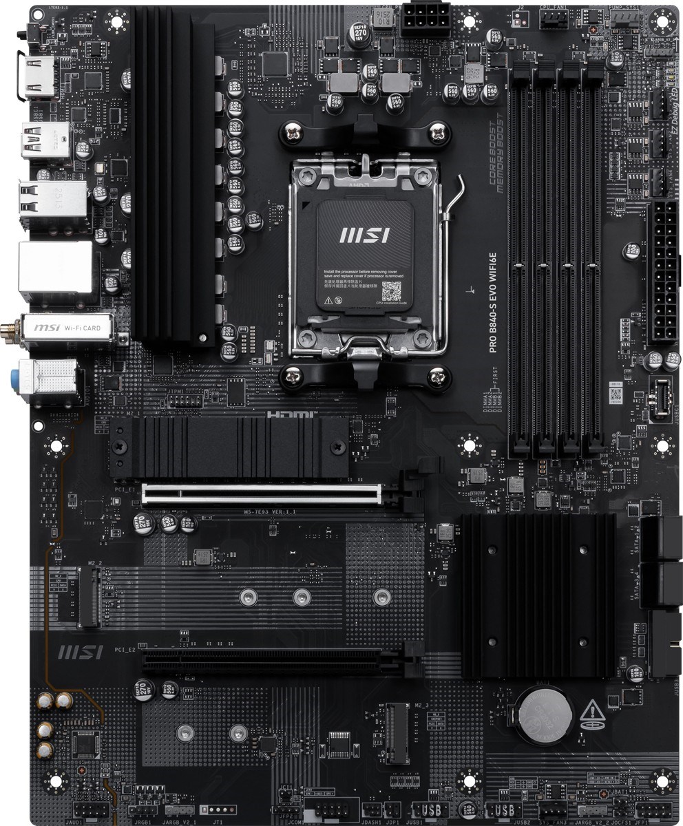 MSI PRO B840-S EVO WIFI6E DDR5 HDMI-TYPEC PCIE 4.0 AM5 ATX