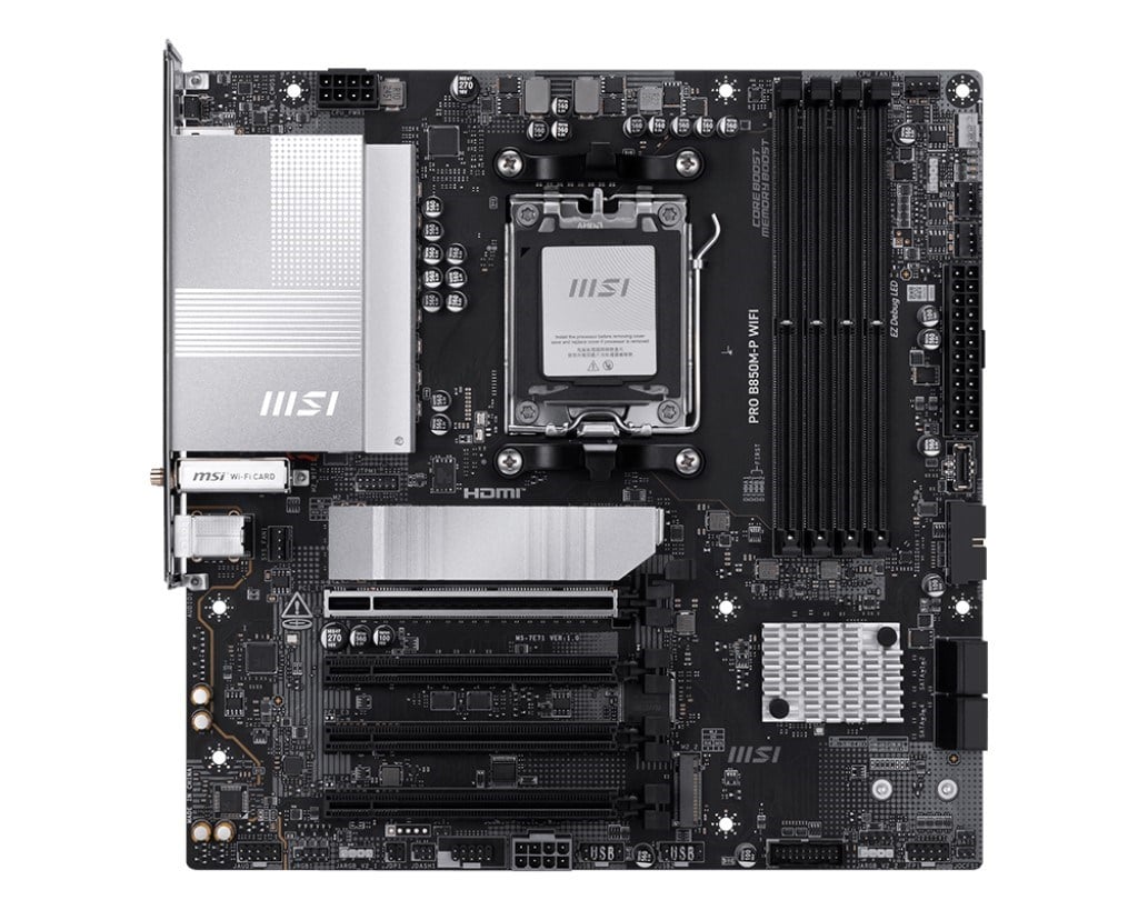 MSI PRO B850M-P WIFI DDR5 HDMI-DP PCIE 5.0 AM5 MATX