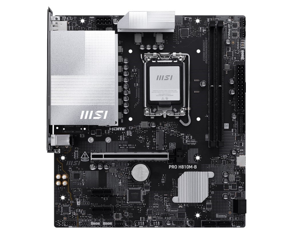MSI PRO H810M-B DDR5 HDMI-DP PCIE 4.0 1851p mATX