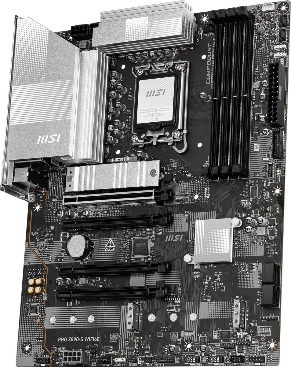 MSI PRO Z890-S WIFI6E DDR5 HDMI-DP TYPEC PCIE 5.0 1851p ATX