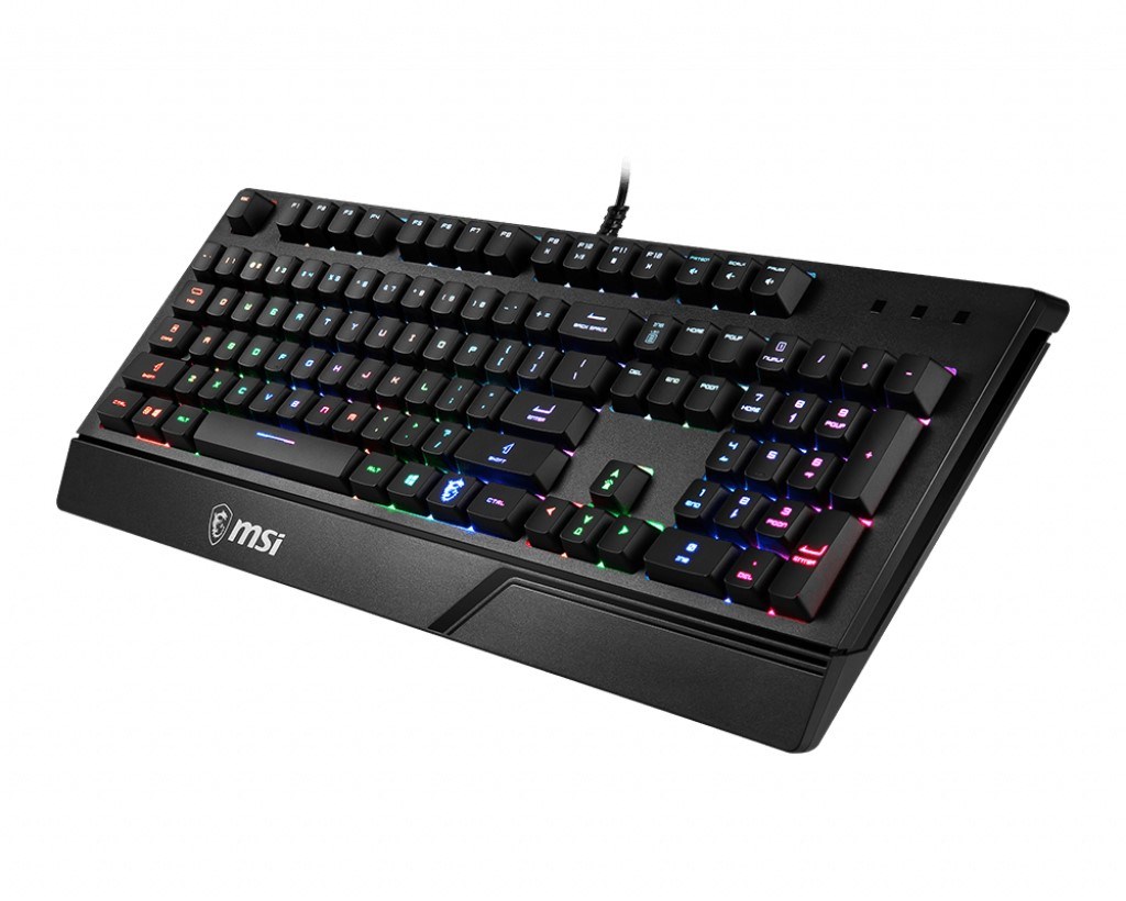 MSI Q TR Vigor GK20 RGB Ledli Sessiz Membran Siyah Oyuncu Klavyesi