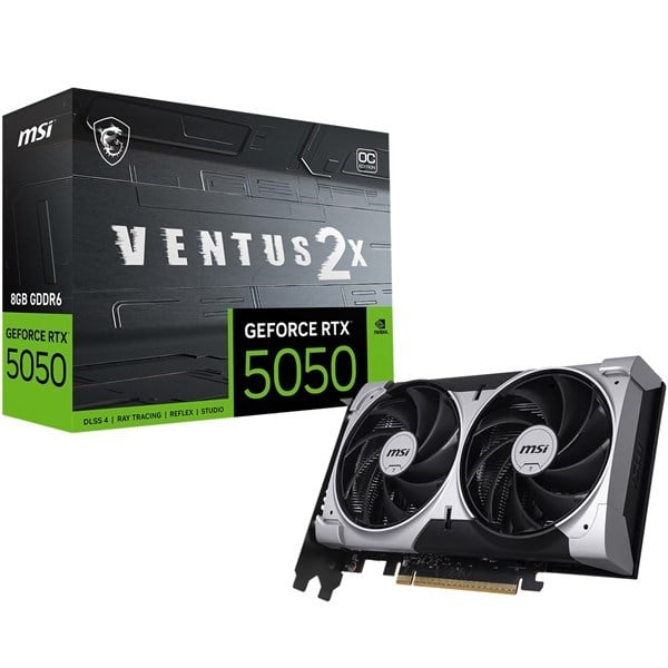 MSI RTX5050 8GB VENTUS 2X OC 8G GDDR6 128bit HDMI DP PCIe 5.0
