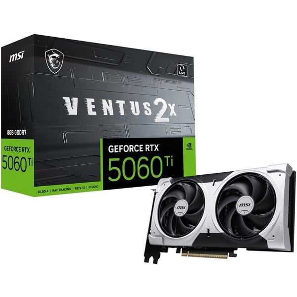 MSI RTX5060TI 8GB VENTUS 2X OC PLUS GDDR7 128bit HDMI DP PCIe 5.0