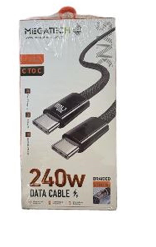 Megatech MT-240T Hasır Type-C To Type-c Data Kablosu