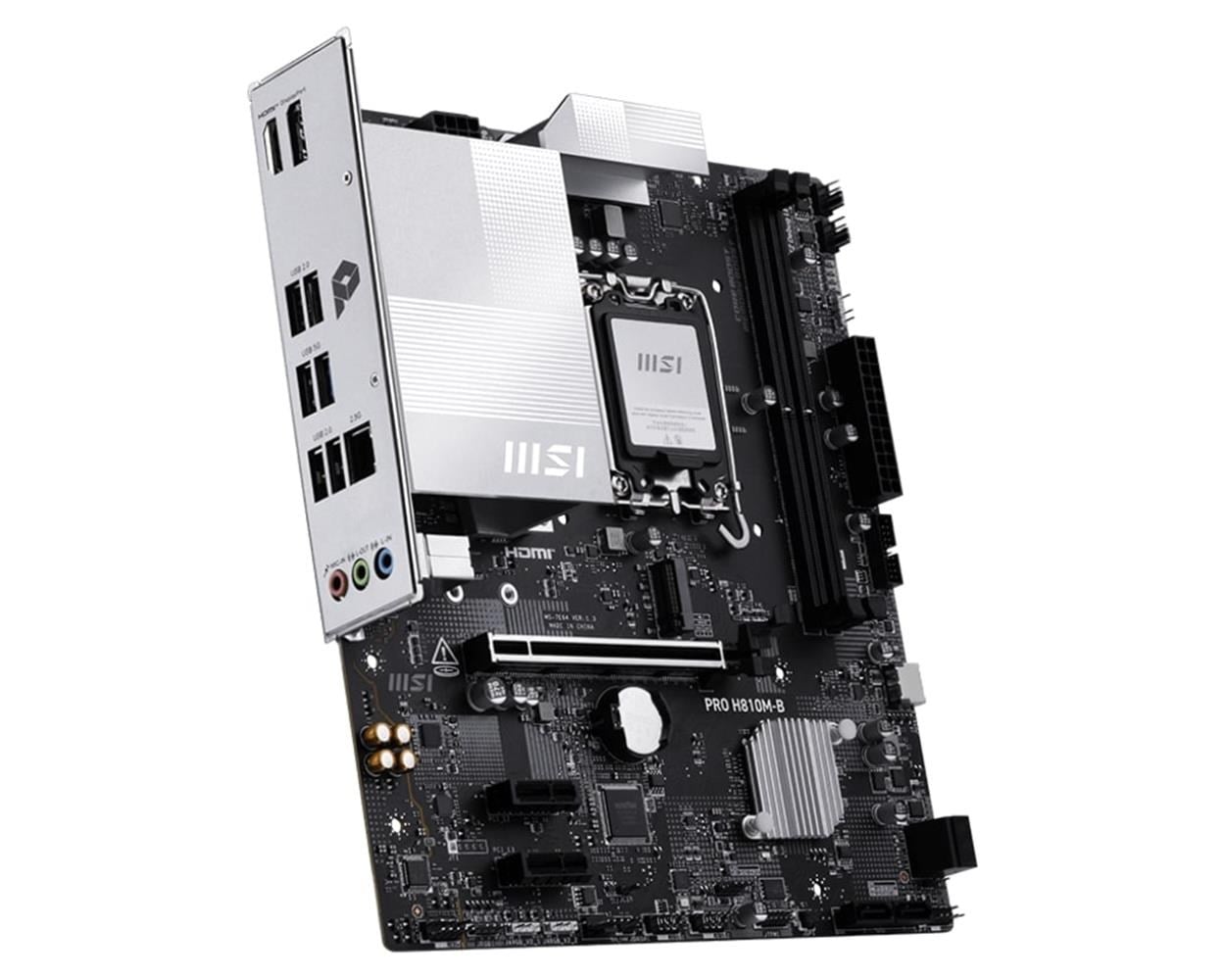 Msı Pro H810M-B Intel H810 Soket 1851 DDR5 6400+(OC)MHz mATX Gaming (Oyuncu) Anakart