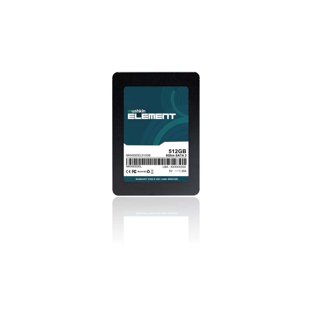 Mushkin ELEMENT, 512GB, 500-450Mb/s, 2.5