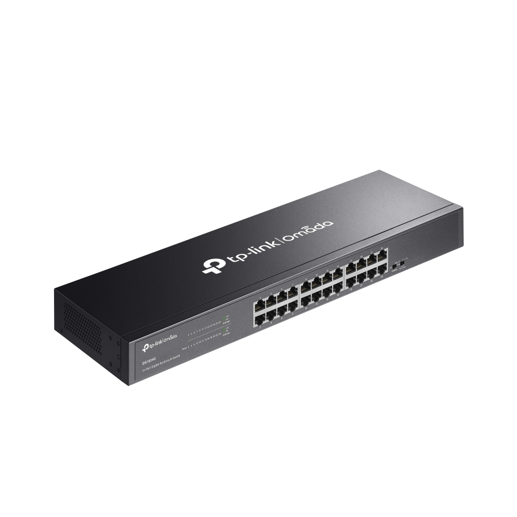 OMADA DS1024G, 24 Port Gigabit,  Yönetilemez, Rackmount Metal Kasa Switch