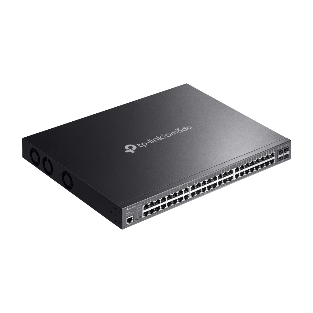 OMADA SG3452P, 48 Port Gigabit,  48 Port Gigabit PoE+, 384W, 4 Port SFP, L2+ Yönetilebilir, Rackmount Metal Kasa Switch