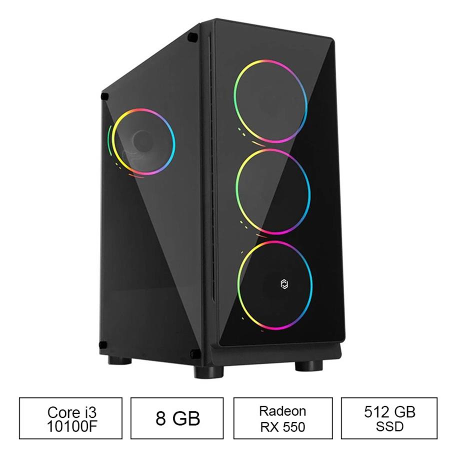 OXPC-3000 i3-10100F 8GB 512GB 8GB RX550 FDOS