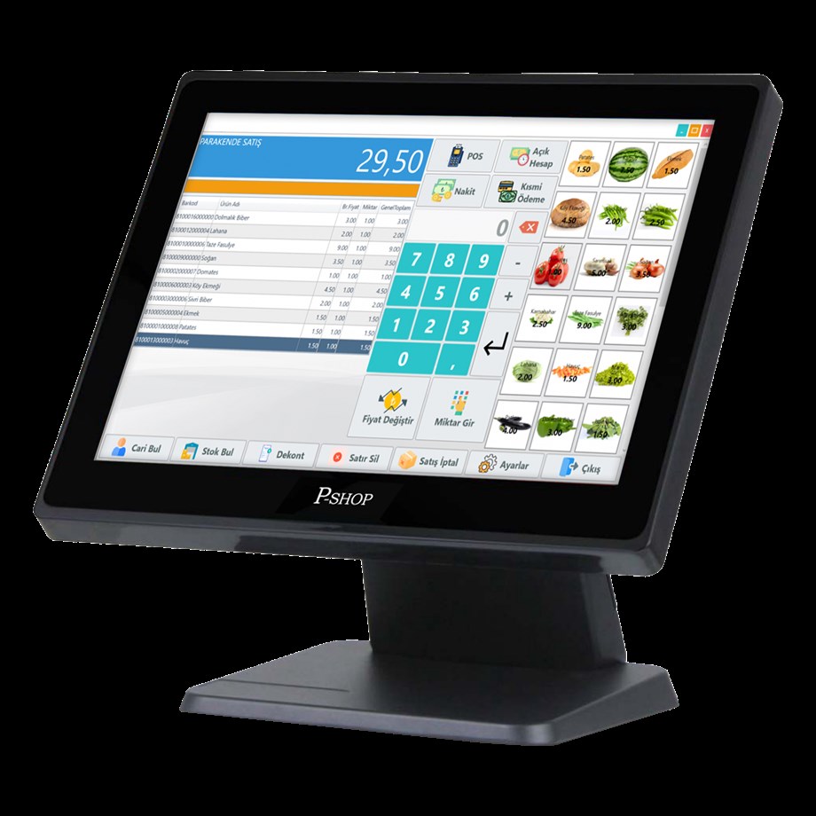 P-SHOP P505-8/128 15 İ5 8GB RAM/128GB SSD/1GB DOKUNMATİK POS SİYAH