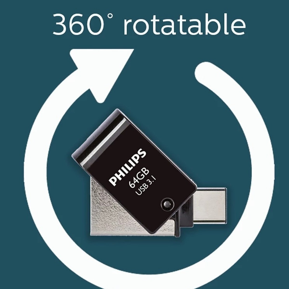 PHILIPS 64GB USB3.1 TYPE-C 100/150 MB/S FM64DC152B