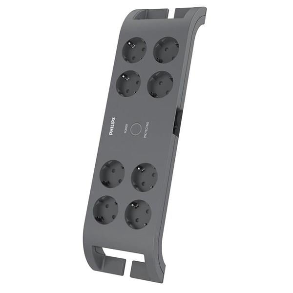 PHILIPS 8-li SPN3180A/62 900 Joules Akım Koruma Prizi GRİ