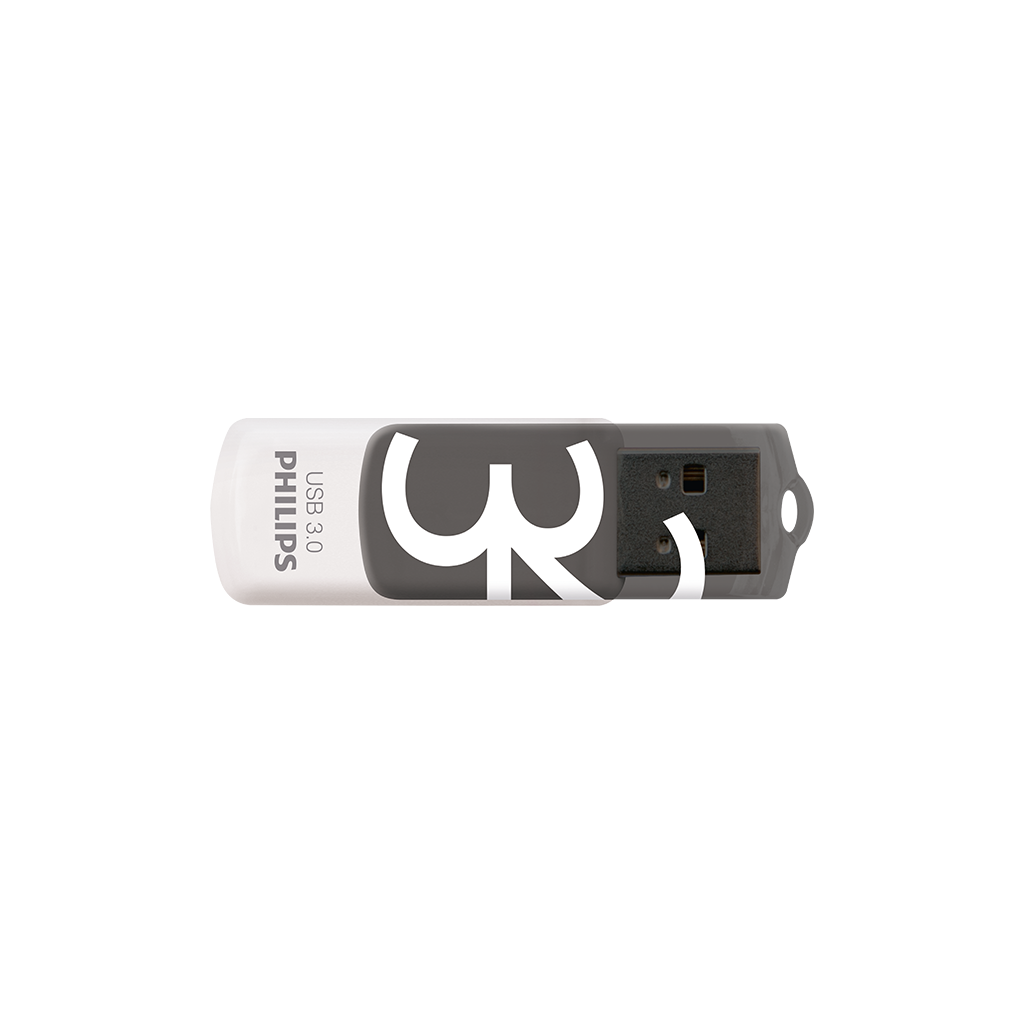 PHILIPS FM32FD00B, 32GB, USB 3.0, Vivid, Gölge Grisi, Flash Disk