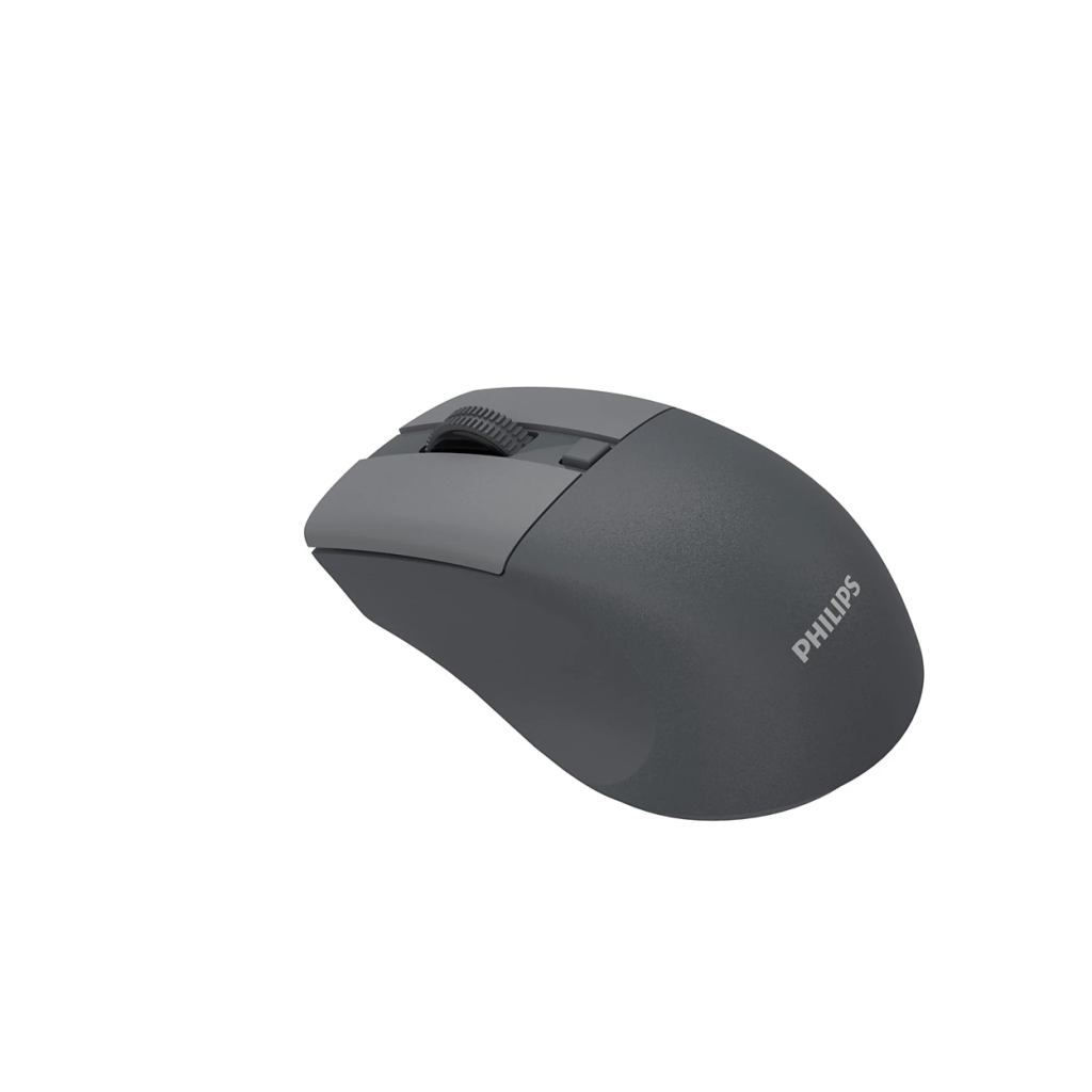 PHILIPS SPK7528G, SESSİZ, Gri, USB Nano  2,4Gh ve Bluetooth Kablosuz, 1600dpi, Optic, 3 Tuşlu, Ergonamik, Sessiz Click, Mouse
