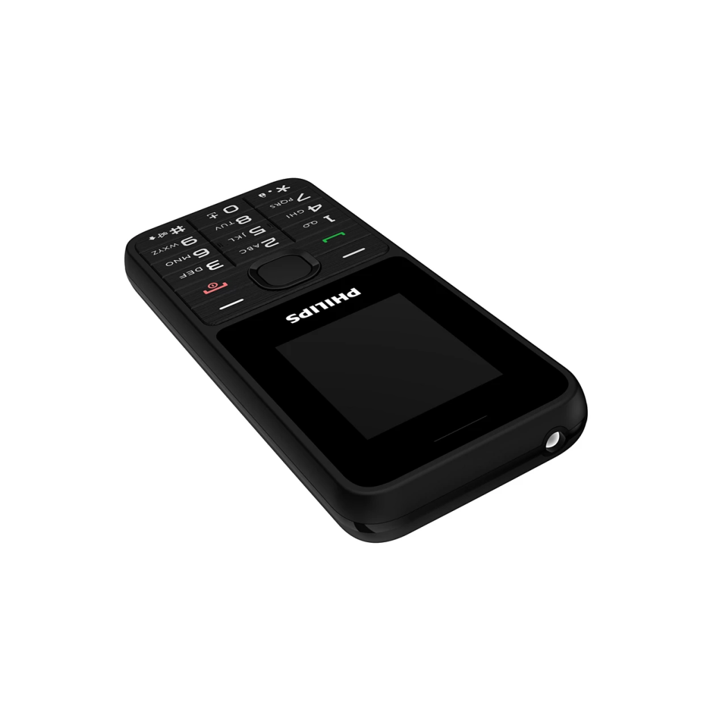 PHILIPS Xenium E2125, 32Mb, Siyah, 32Mb Ram, 1,77inc Ekran, 4G Çift Sim Desteği, FM Radyo, 1700mAh Pil, El Feneri, Türkiye KVK Garantili