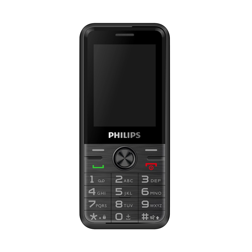 PHILIPS Xenium E6500, 128Mb, Siyah, 48Mb Ram, 2,4inc Ekran, Arka Kamera, 4G Çift Sim Desteği, FM Radyo, 1700mAh Pil, El Feneri, Türkiye KVK Garantili