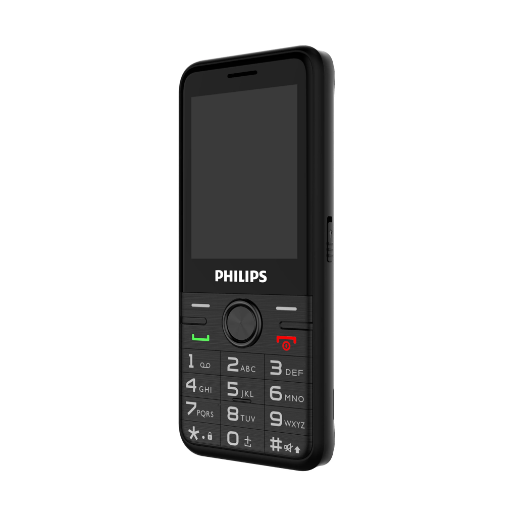 PHILIPS Xenium E6500, 128Mb, Siyah, 48Mb Ram, 2,4inc Ekran, Arka Kamera, 4G Çift Sim Desteği, FM Radyo, 1700mAh Pil, El Feneri, Türkiye KVK Garantili
