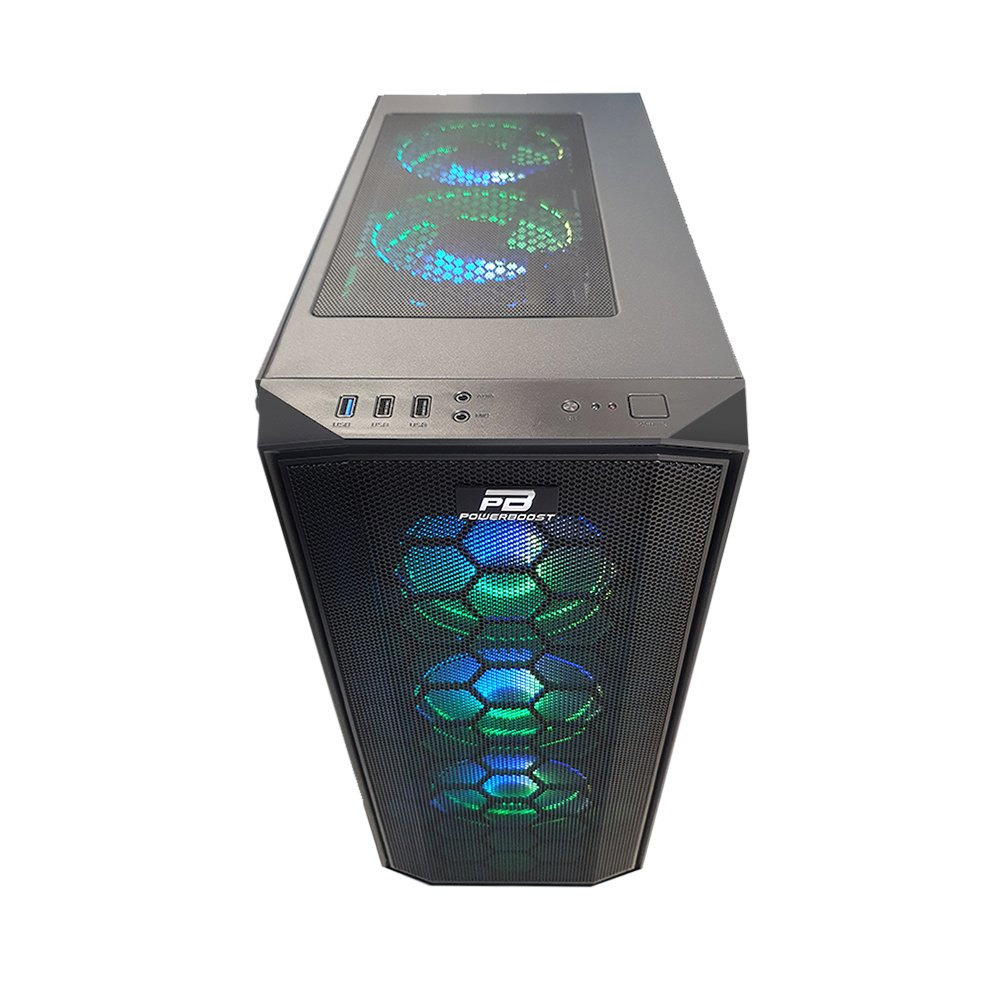 POWERBOOST 650W 80+ X58RGB 6-RGB Fanlı Gaming Mid-Tower PC Kasası