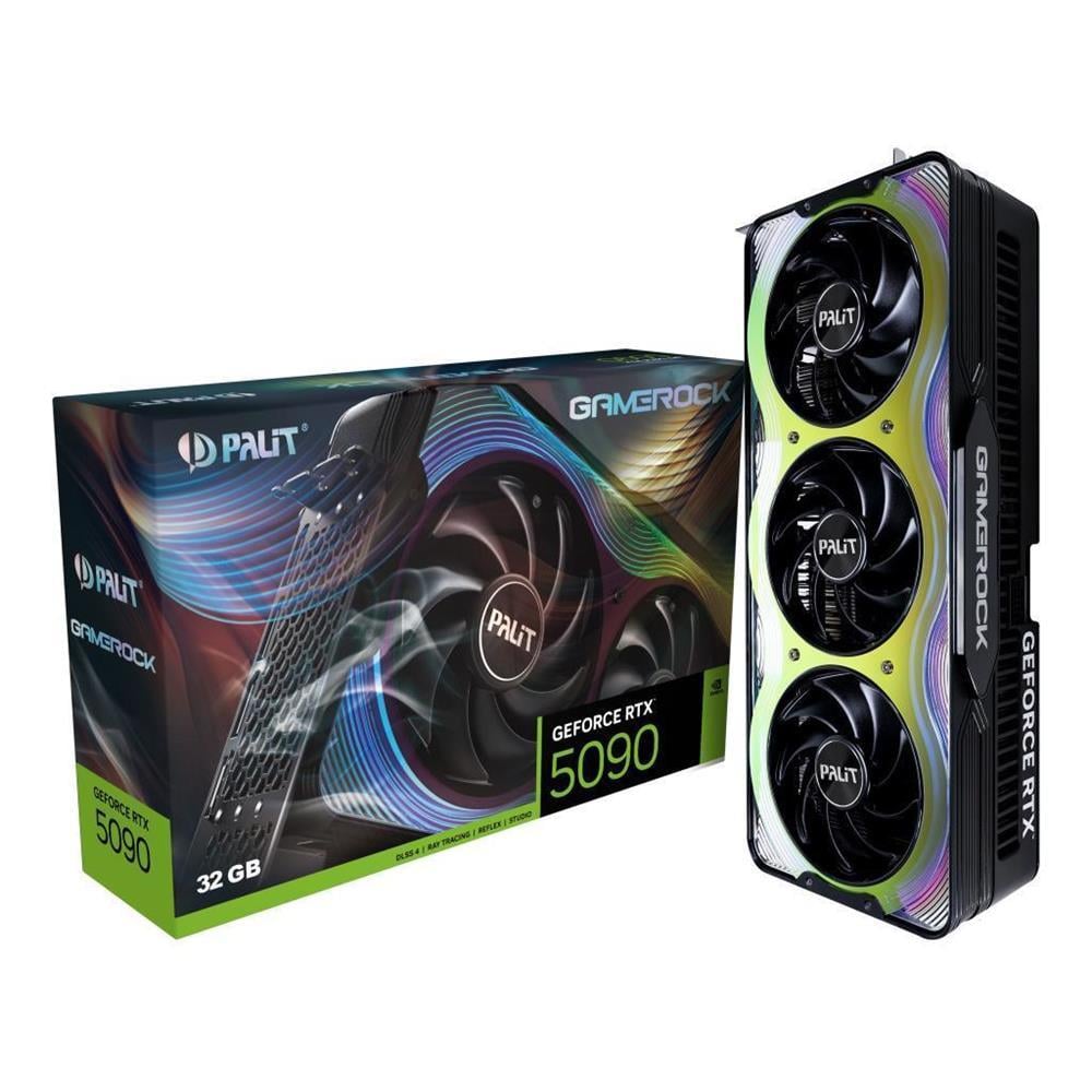 Palit Nvidia GeForce RTX5090 GAMEROCK 32GB 512Bit GDDR7 NE75090019R5-GB2020G Ekran Kartı