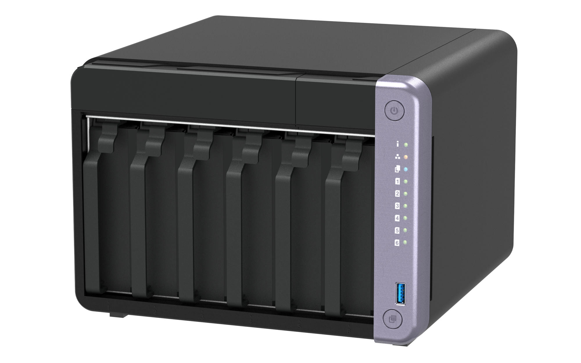 QNAP 6diskli Alpine AL524 QC-4GB RAM-2-10GbE SFP+ Nas Server TS-632X