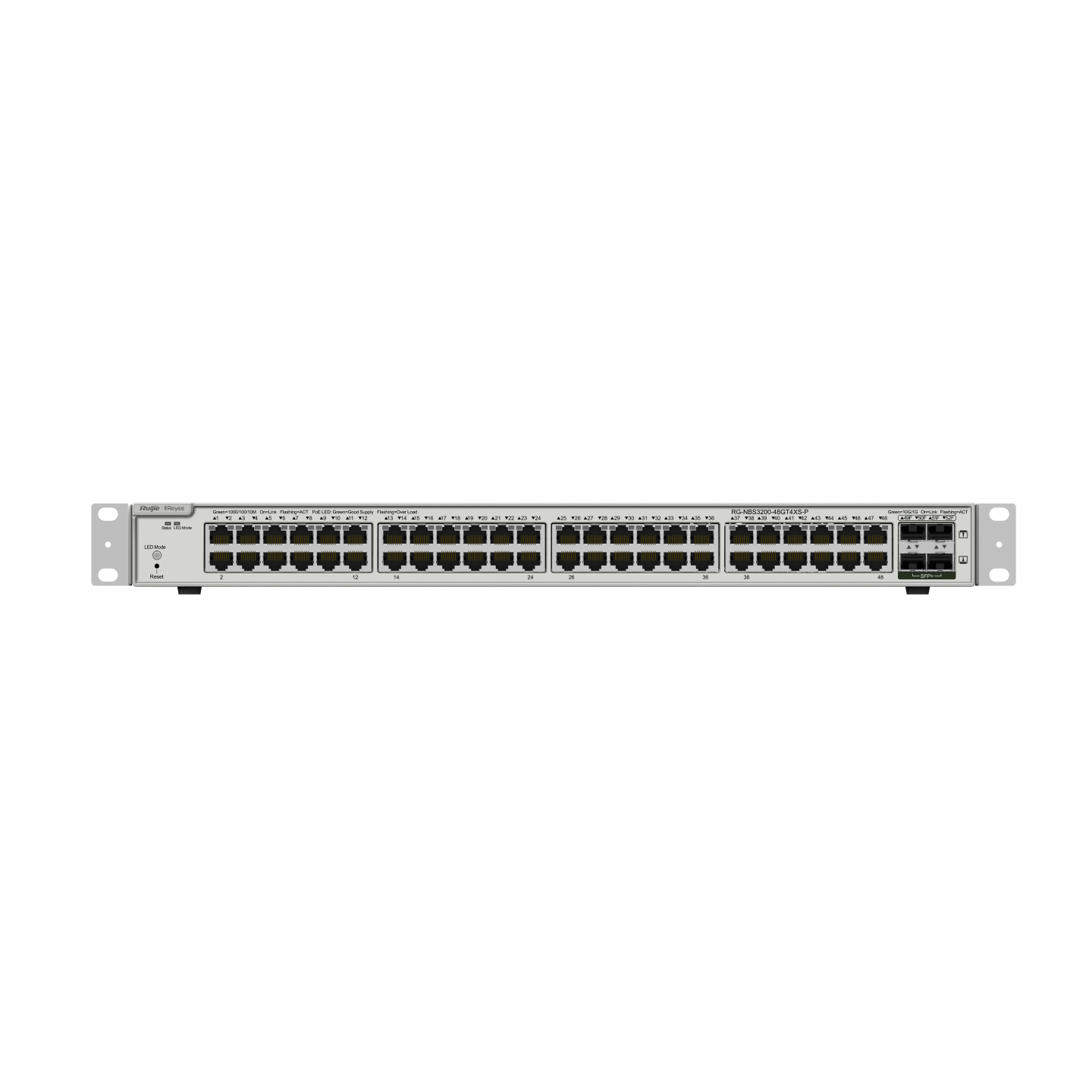 RUIJIE 48port 370w PoE 4-SFP+ 10GE Gigabit Yönetilebilir Switch RG-NBS3200-48GT4XS-P