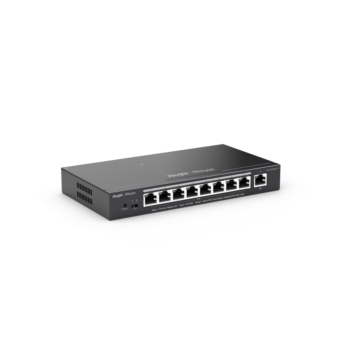 RUIJIE 8port 120w FULL PoE REYEE GIGABIT Yönetilebilir Switch Masaüstü RG-ES209GC-P