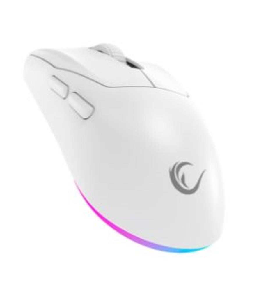 Rampage PROTE M5 PRO Kablosuz Beyaz RGB Ledli Şarjlı 26000 DPI 3395 Sensor Gaming Oyuncu Mouse