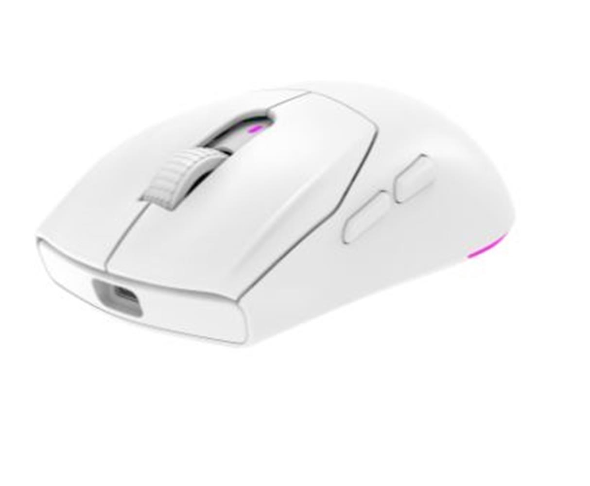 Rampage PROTE M5 PRO Kablosuz Beyaz RGB Ledli Şarjlı 26000 DPI 3395 Sensor Gaming Oyuncu Mouse