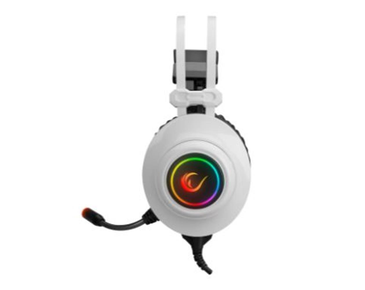 Rampage RM-K1 PULSAR Beyaz Usb 7.1 Surround+Titreşim RGB Gaming Oyuncu Mikrofonlu Kulaklık