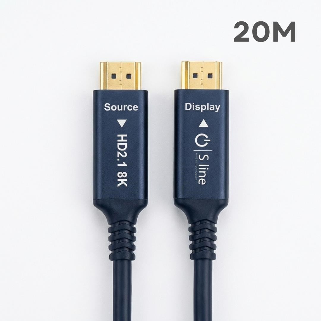 S-LİNE FK0520-8K-OPT 20MT 2.1V 8K FİBER OPTİK HDMI KABLO