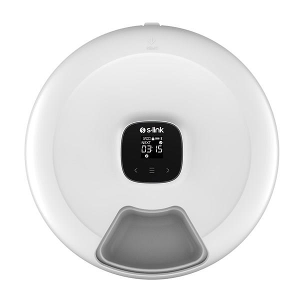 S-LINK SL-24 Otomatik Yem Kabı 6sı 1 Arada Islak ve Kuru 170ml Porsiyon Kontrollu Kedi Köpek Besleyici Wifi TUYA Destek