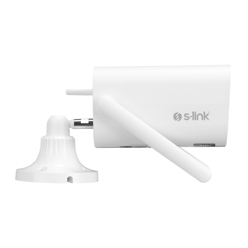 S-LINK SL-BLT01, Akıllı Güvenlik Kamerası, WiFi, 2Mpix, 3.6mm Lens, 10m. Gece Görüşü, Micro SD Kartlı, TUYA Yazılım, Büyük Kasa