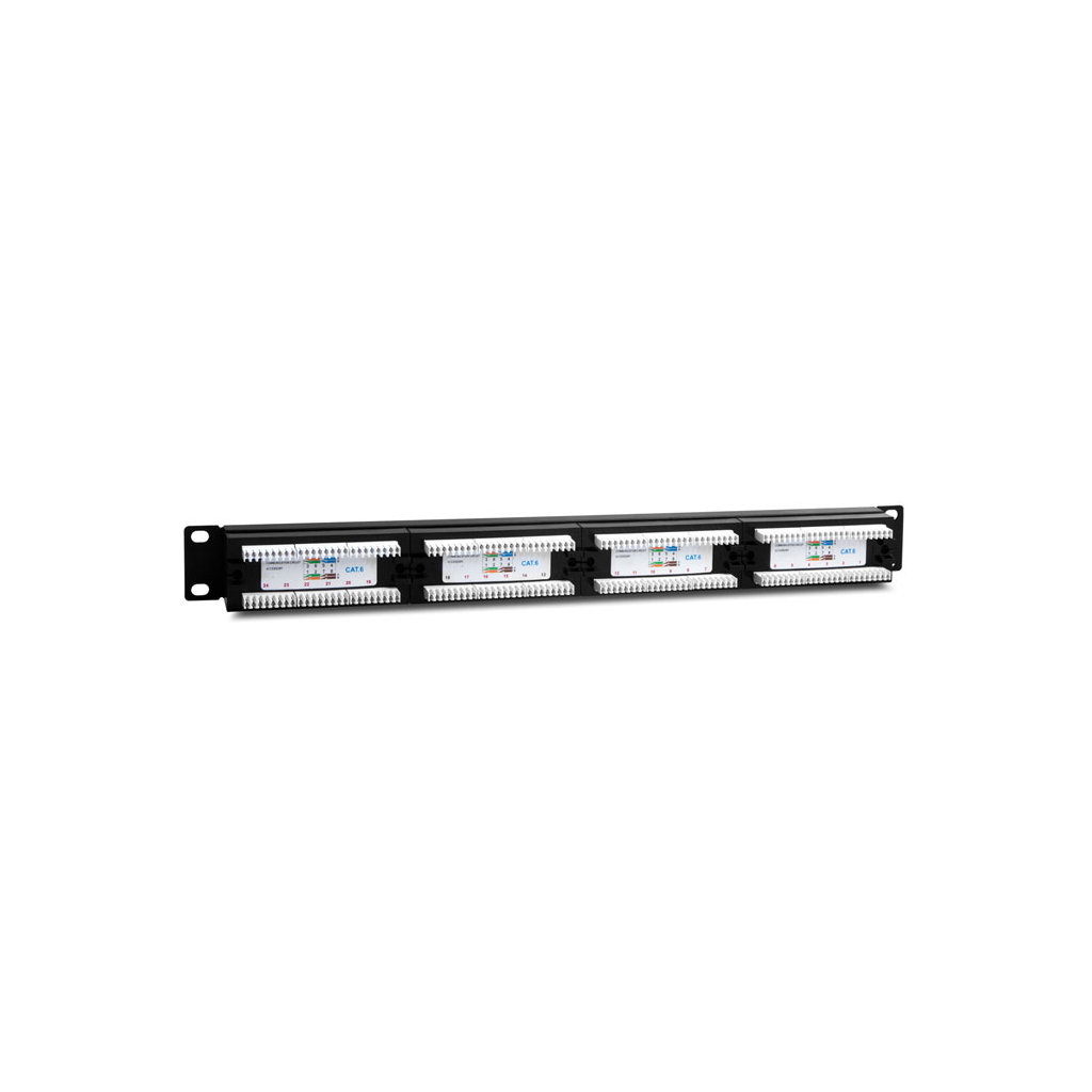 S-LINK SL-F624 Cat6 Patch Panel, 24-Port, UTP, 1U