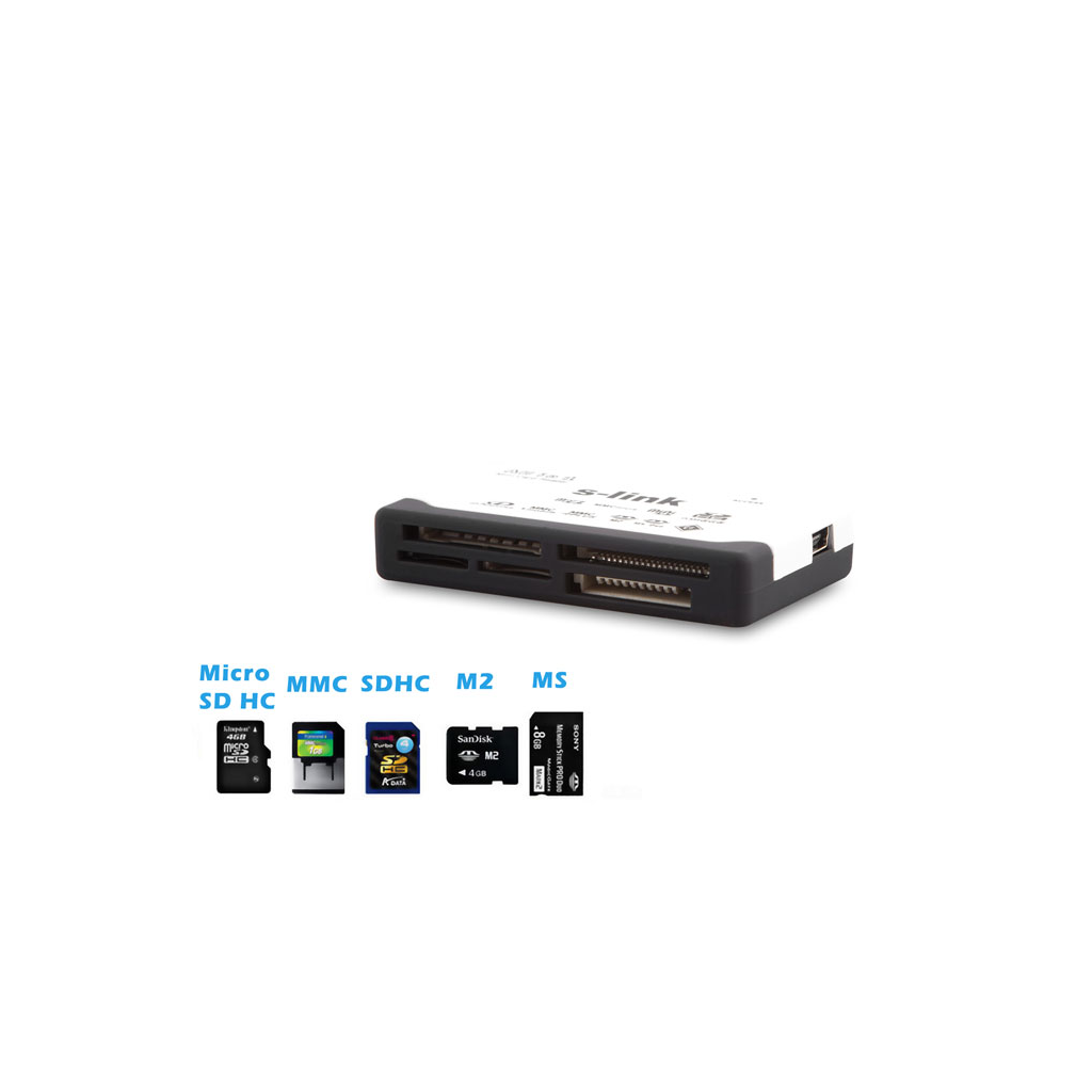 S-LINK SLX-A62, All In One, CARD READER, USB 2.0,