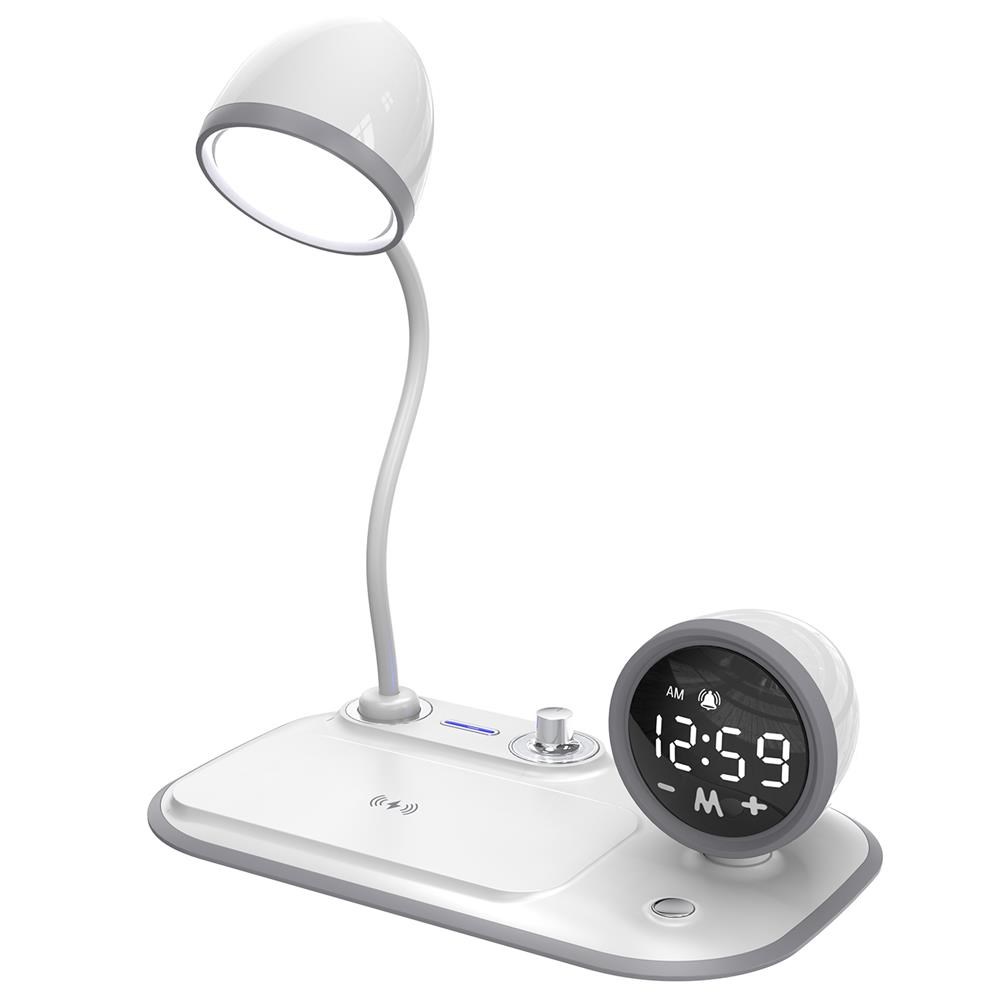 S-link SL-CW21 Beyaz Telefon Uyumlu Fast Şarj 15W Ayarlanabilir Led Işıklı  Masa Lambası