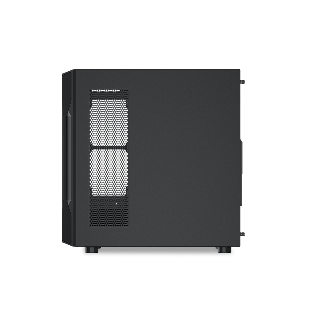 SAMA S40BK Black, H700BK 700W, 80 PLUS, Tempered Glass Panel, Mesh Ön Panel, Type-C, 4x120mm ARGB Fan, ATX, GAMING KASA