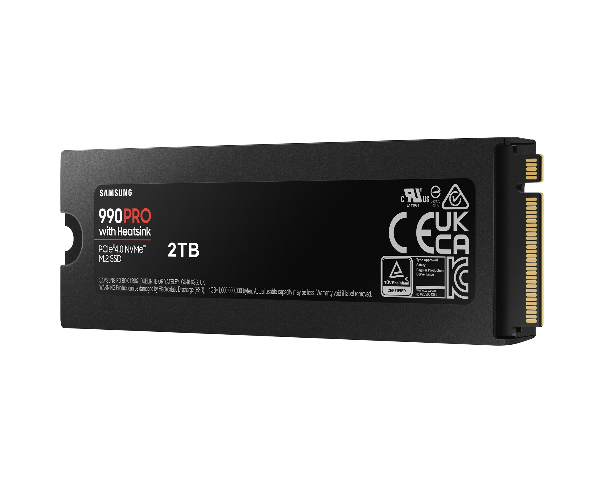 SAMSUNG 2TB 990 pro MZ-V9P2T0CW 7450- 6900MB/s M2 NVME GEN4 Disk