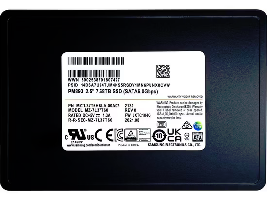 SAMSUNG 7.68TB 2.5