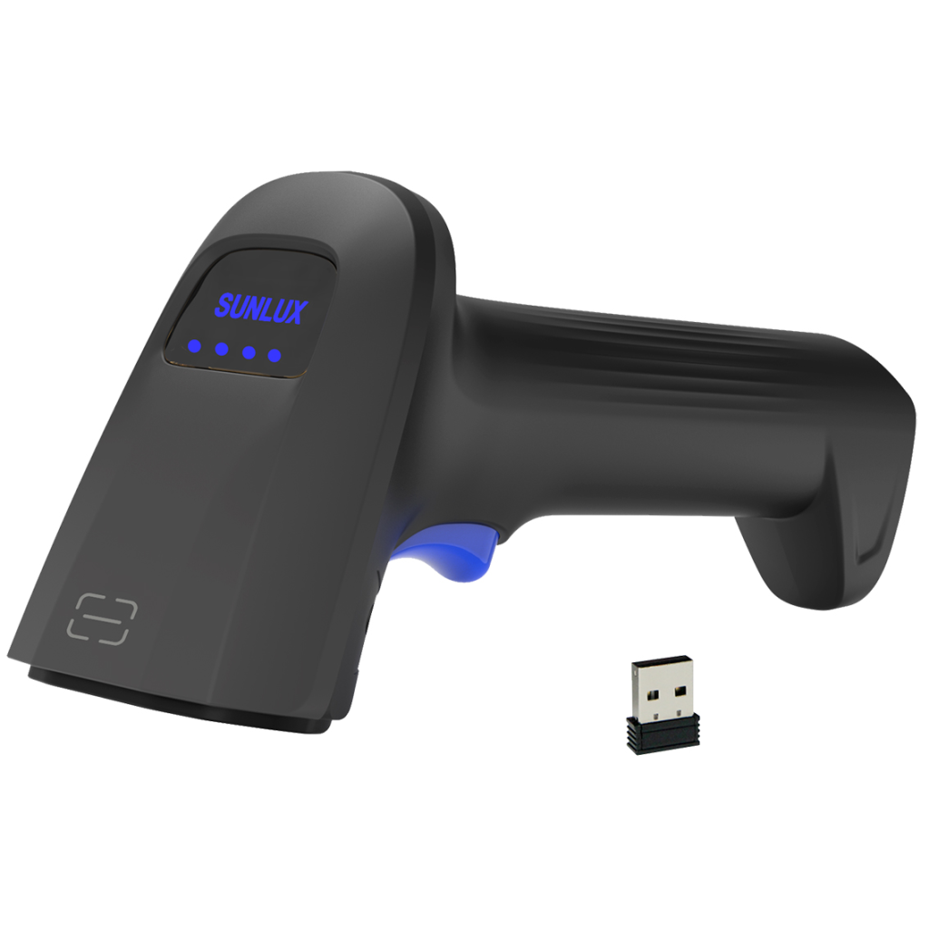 SUNLUX RW10, EL Tipi, Cmos, Kablosuz, Wi-Fi,  Bluetooth, USB Bağlantı (Dongle), 2D Karekod, Barkod Okuyucu