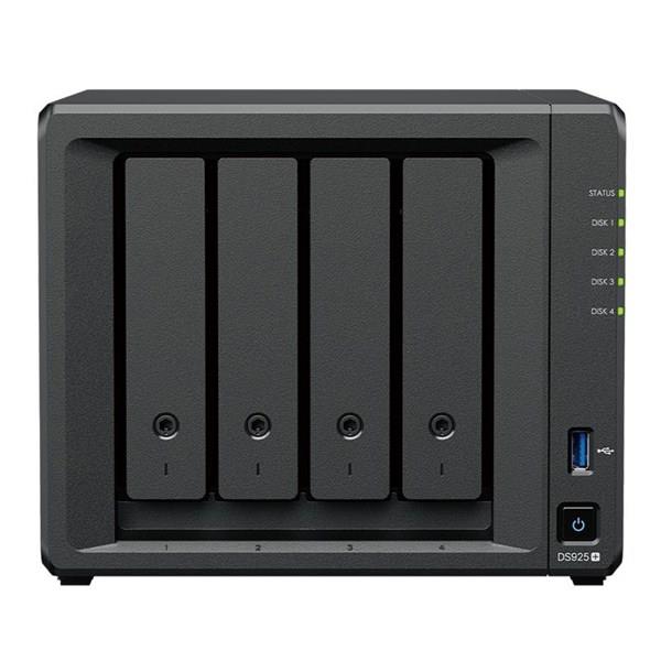 SYNOLOGY DS925-32G PLUS RYZEN V1500B-32GB RAM- 4-diskli Nas Server (Disksiz)