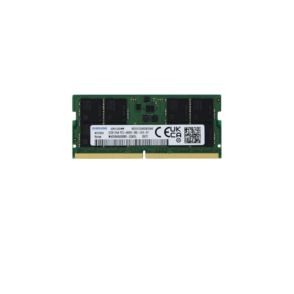 Samsung SAMSO4800/32, 32GB, DDR5, 4800MHz,  CL46, 1.1V Notebook Ram (M425R4GA3BB0-CQKOD)