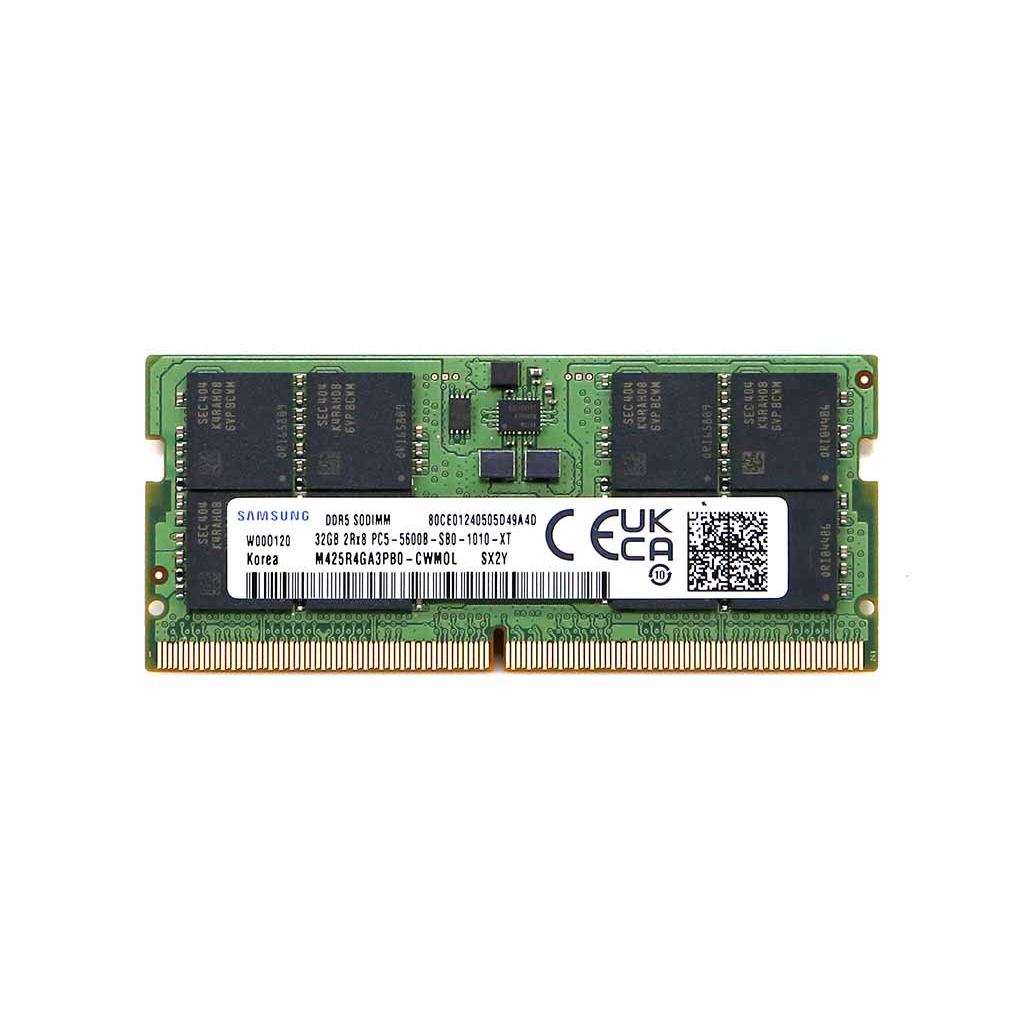Samsung SAMSO5600/32, 32GB, DDR5, 5600MHz,  CL46, 1.1V Notebook Ram (M425R4GA3BB0-CWW0L)